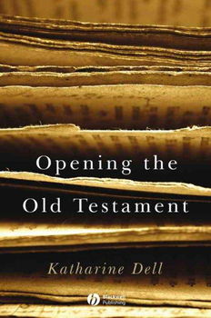 Opening the Old Testamentopening 