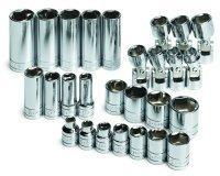 27 Piece 3/8in. Drive SAE Standard/Deep/Flex 6 Point Socket Setpiece 