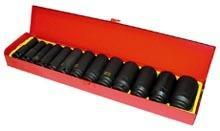 13 Piece 1/2in. Drive Deep SAE Impact Socket Setpiece 