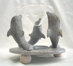 Dolphin Soapstone Aromatherapy Oil Burnerdolphin 