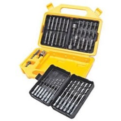 48PC QCK DSCNCT DRILL & PWR BIT SET W/PRTB BIT CASqck 