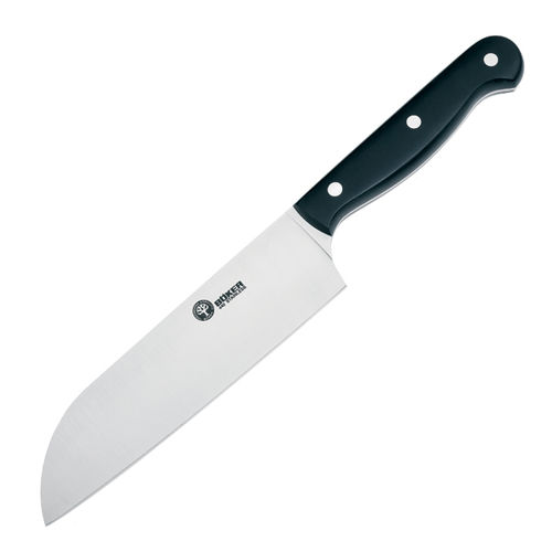 Arbolito Santoku Kitchen Knife, Black POM Handle, 7 in.santoku 