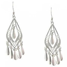 New Sterling Silver Chandelier Earrings w/ French Wiresterling 