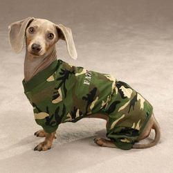 Camo "Fatigued" Dog Pajamascamo 