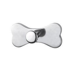 Bone Shaped Chrome Wall Hooksbone 