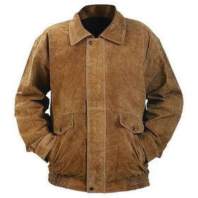 Maxam&reg; Brand Men&apos;s Brown Suede Leather Jacketmaxam 