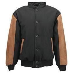 Casual Outfitters Genuine Suede Leather and Wool Blend Jacketcasual 