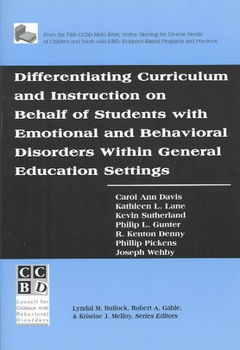 Differentiating Curriculum And Instruction On Behalf Of Students With Emotional And...differentiating 