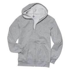 8 oz. 50/50 Full-Zip Hooded Sweatshirt Color: BLACK XLGfull 