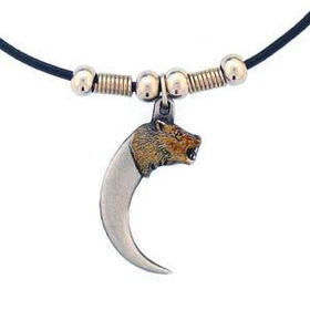 Earth Spirit Necklace - Bear Head Clawearth 