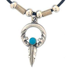 Earth Spirit Necklace - Ring & Featherearth 