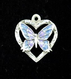 Earth Spirit Necklace - Butterfly in Heartearth 