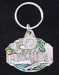 Pewter Key Ring - Florida Wildlifepewter 