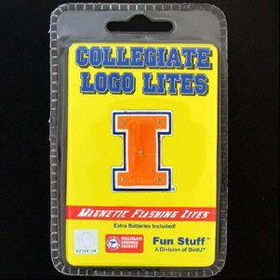 College Flashing Pin/Pendant - Illinois Illinicollege 