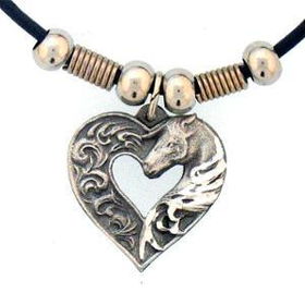 Earth Spirit Necklace - Horse in Heartearth 