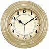 Basic Round Wood Wall Clock Natural Finishbasic 