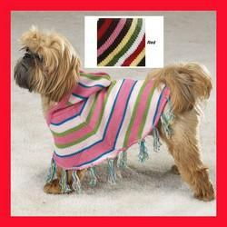 PINK -Fun Striped Ponchospink 