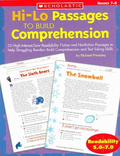 Hi-Lo Passages To Build Comprehensionpassages 