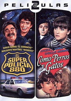 DOS PELICULAS MEXICANAS-SUPER POLICIA 88 & COMO PERROS Y GATOS(SP/DVD)dos 