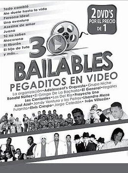 30 BAILABLES PEGADITOS (DVD/2 DISC)bailables 