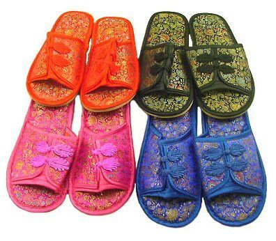 Women's Brocade Slippers Case Pack 24women 