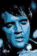 Elvis Moody Blue 51"x78"elvis 