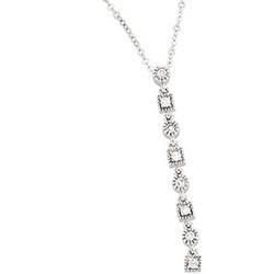 14K White Gold Diamond Necklacewhite 