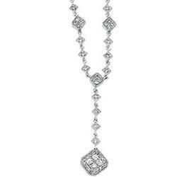 14K White Gold Diamond Necklacewhite 