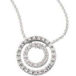 14K White Gold Diamond Fashion Necklacewhite 