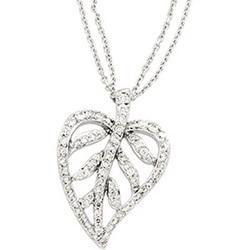 14K White Gold Diamond Fashion Necklacewhite 