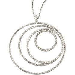 14K White Gold Diamond Necklacewhite 