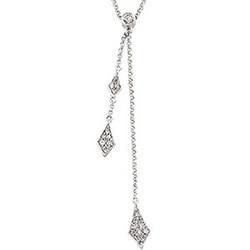 14K White Gold Diamond Necklacewhite 