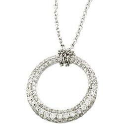 14K White Gold Diamond Necklacewhite 