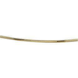 14K Yellow Gold Solid 8-Sided Snake Chain - 16 inchesyellow 