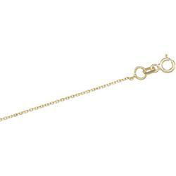 14K Yellow Gold Solid Diamond Cut Cable Chain - 16 inchesyellow 