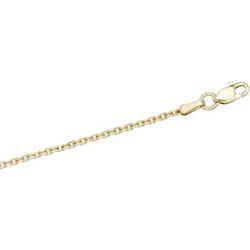 14K Yellow Gold Diamond Cut Cable Chain - 16 inchesyellow 