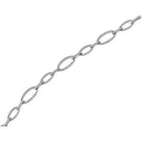 14K White Gold Diamond Braceletwhite 