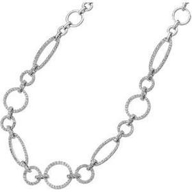 14K White Gold Diamond Necklacewhite 