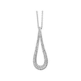 14K White Gold Diamond Necklacewhite 