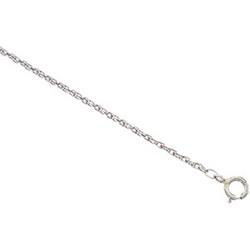 10K White Gold Carded Solid Rope Chain - 18 Incheswhite 