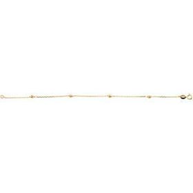 14K Yellow Gold Children's Gold Bead Braceletyellow 