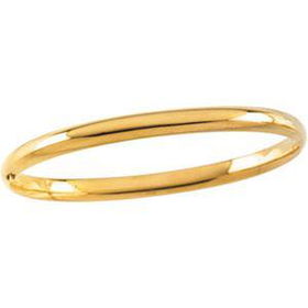 14K Yellow Gold Children's Polished Bangle Braceletyellow 