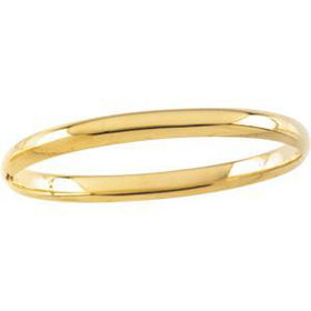 14K Yellow Gold Children's Polished Bangle Braceletyellow 