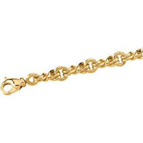 14K Yellow Gold Fancy Link Chain - 17 Inchesyellow 