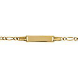 14K Yellow Gold Id Braceletyellow 