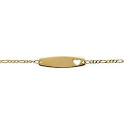 14K Yellow Gold Id Braceletyellow 