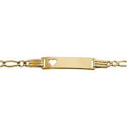 14K Yellow Gold Id Braceletyellow 