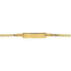 14K Yellow Gold Id Braceletyellow 