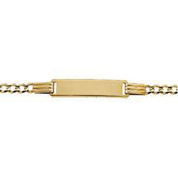 14K Yellow Gold Id Braceletyellow 