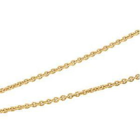 18K Yellow Gold Fashion Link Chain - 16 Inchesyellow 